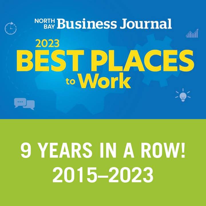 North Bay Business Journal Best Places to Work award logo 2023