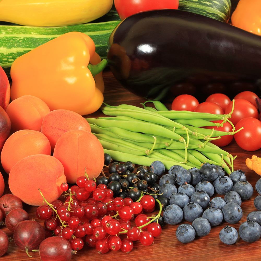 harvest vegetables of all colors